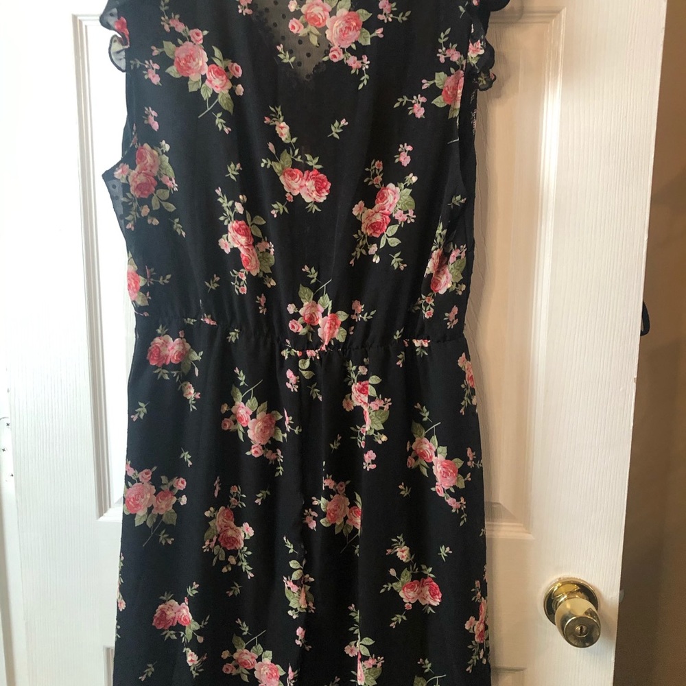 Floral asymmetrical dress
